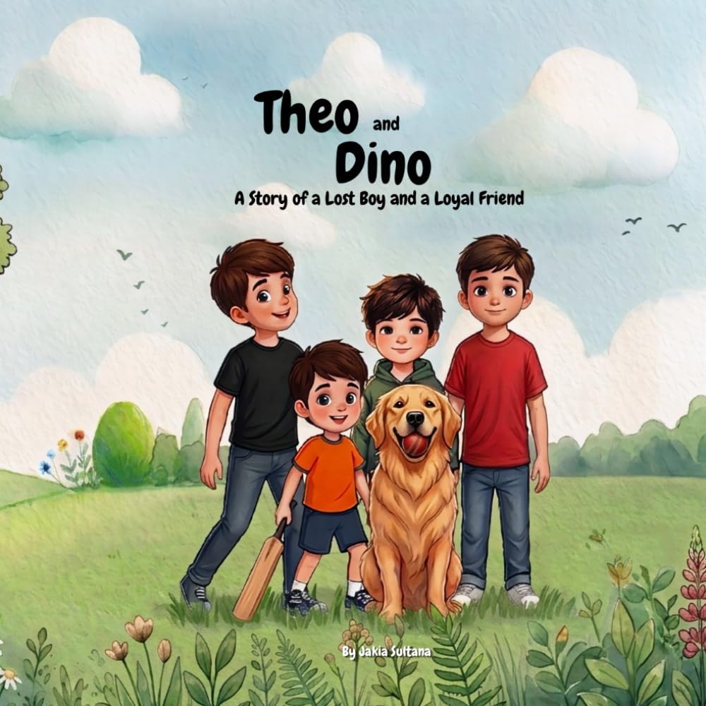 Theo and Dino — children's book cover